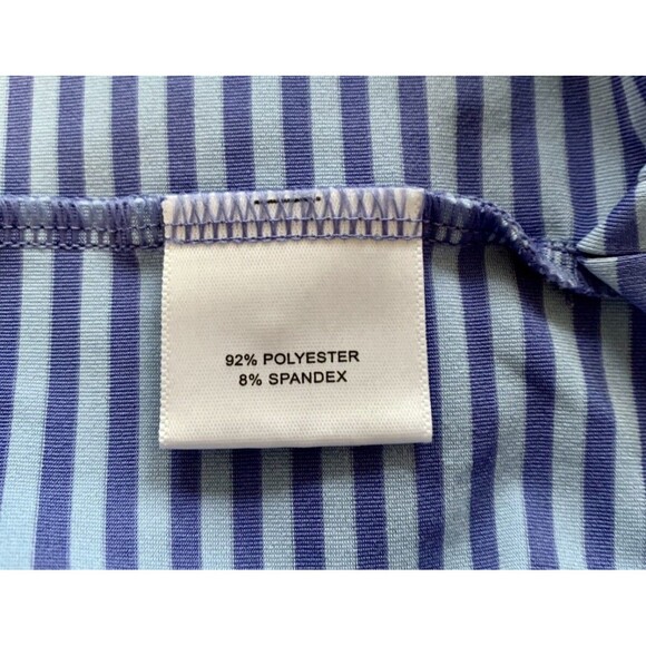 Peter Millar Southern Comfort Blue Stripe Men’s Golf Shirt Polo Size Large - Picture 4 of 9